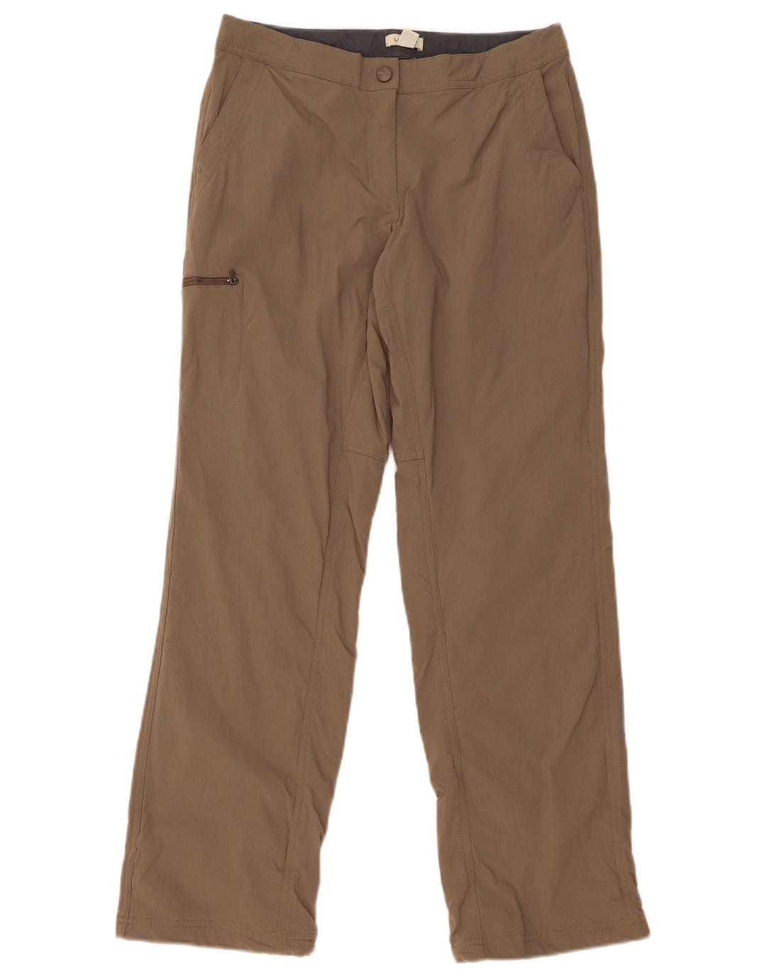 Damskie proste spodnie cargo L.L.Bean US 8 Medium W30 L31 Brązowy nylon