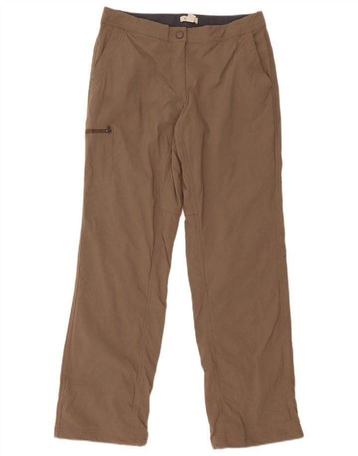 Damskie proste spodnie cargo L.L.Bean US 8 Medium W30 L31 Brązowy nylon