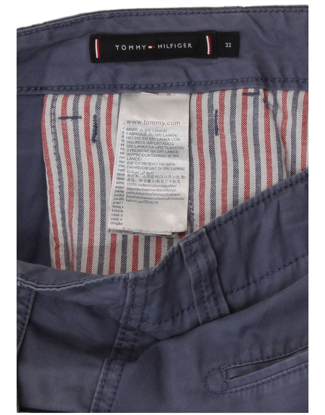 Męskie spodenki cargo Tommy Hilfiger W32 Średni niebieski, bawełniany