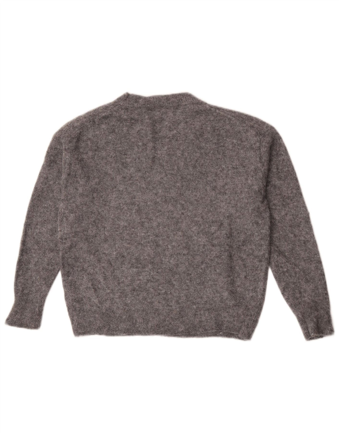Sweter damski Zara Oversize z dekoltem w kształcie litery V, UK 10, mały, szary, nakrapiany