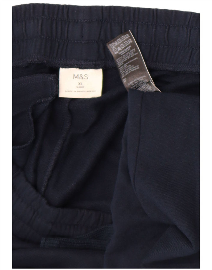Męskie spodnie dresowe Marks & Spencer XL, granatowe, bawełniane