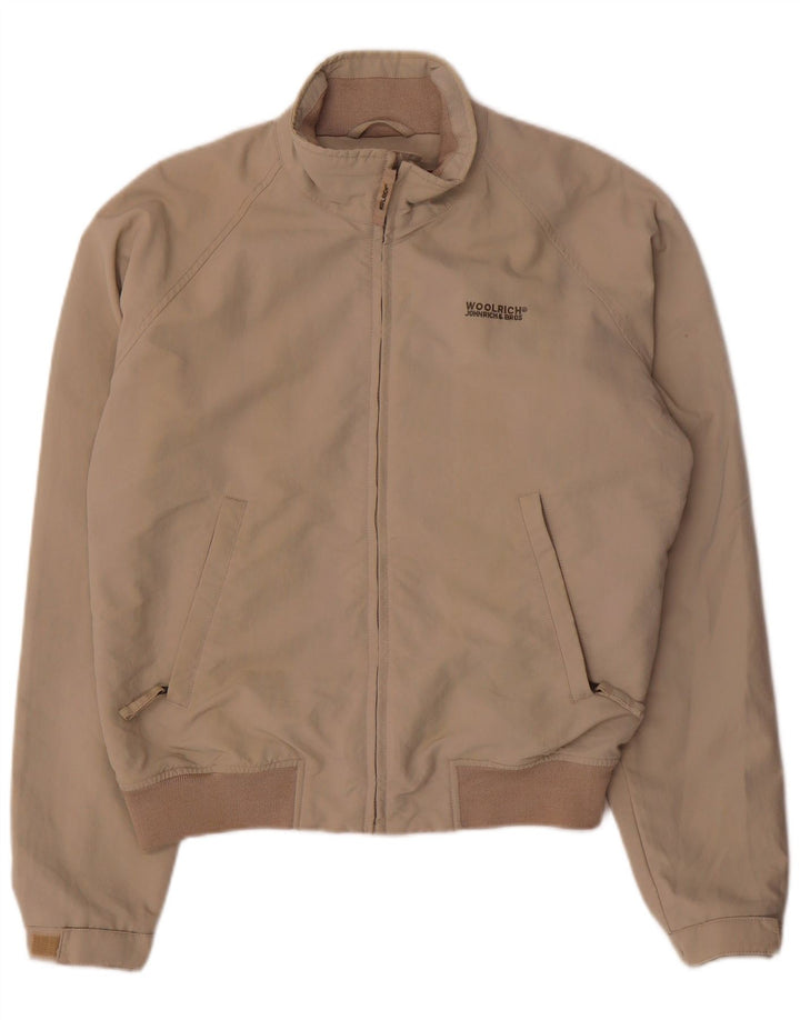 Męska kurtka bomber Woolrich UK 38 Średni beżowy nylon