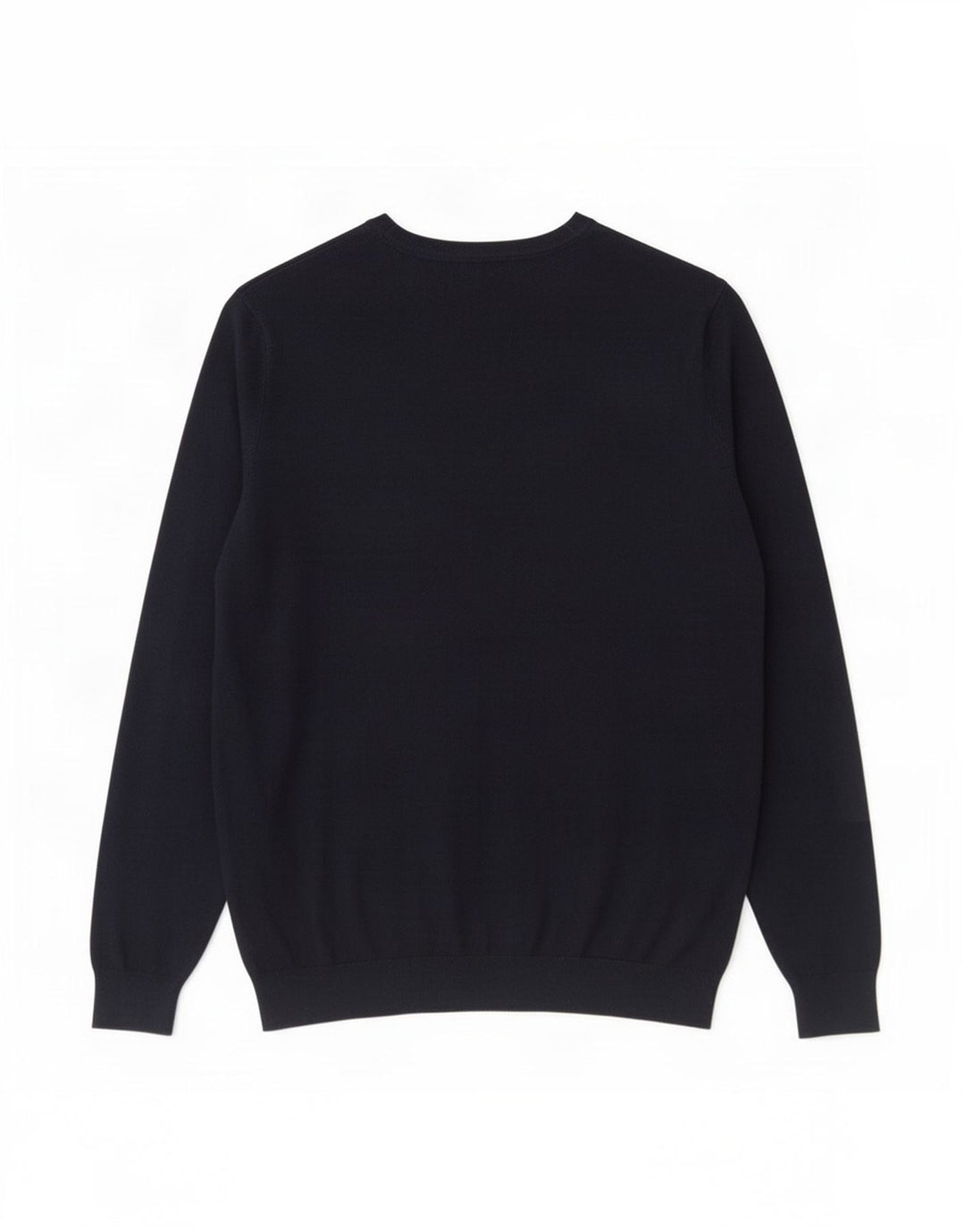 Męski sweter z dekoltem w łódkę Zara, średni granatowy