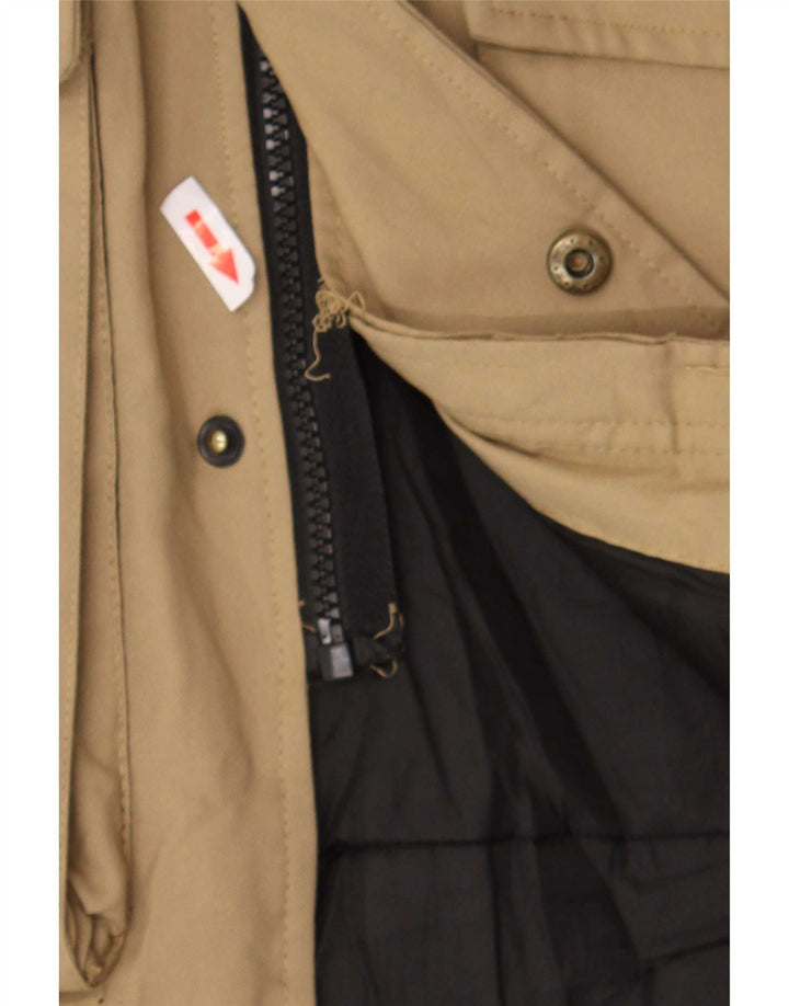 Męska kurtka parka z kapturem Jack & Jones UK 38, średni beżowy poliester