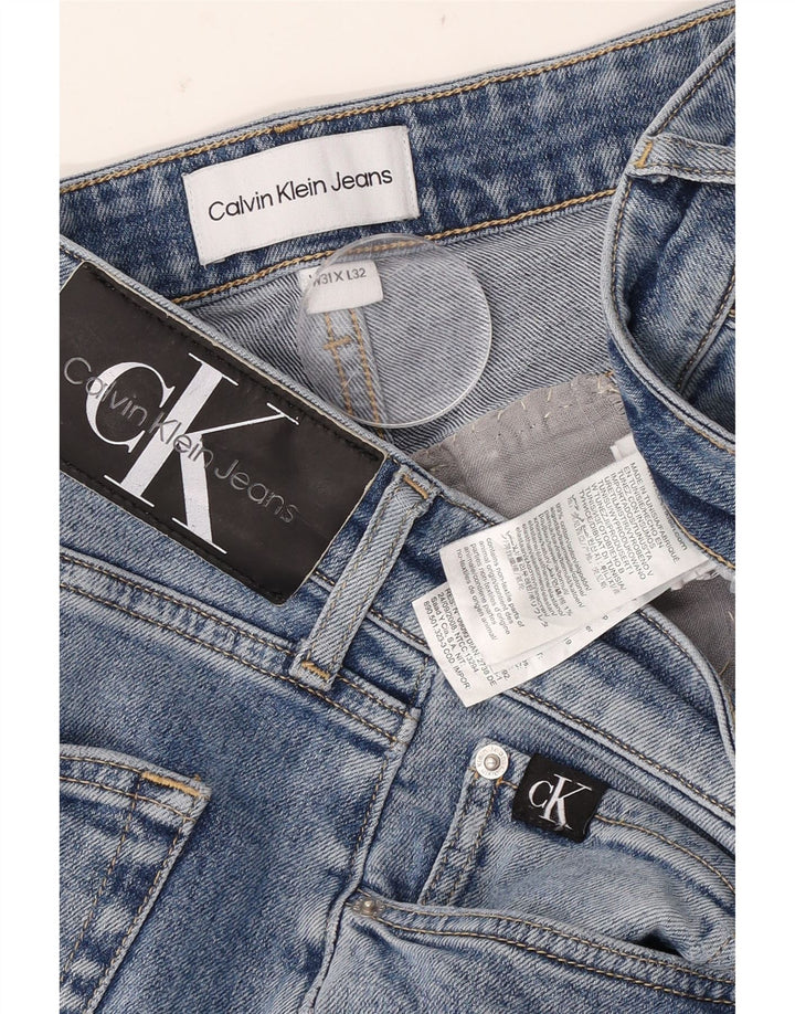 Męskie dżinsy Calvin Klein W31 L32 Niebieskie bawełniane