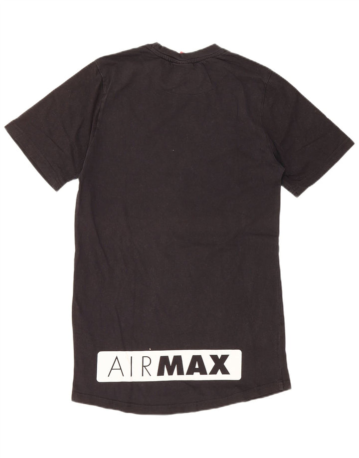 Męski T-shirt Nike Air Max z grafiką, mały, czarny, bawełniany