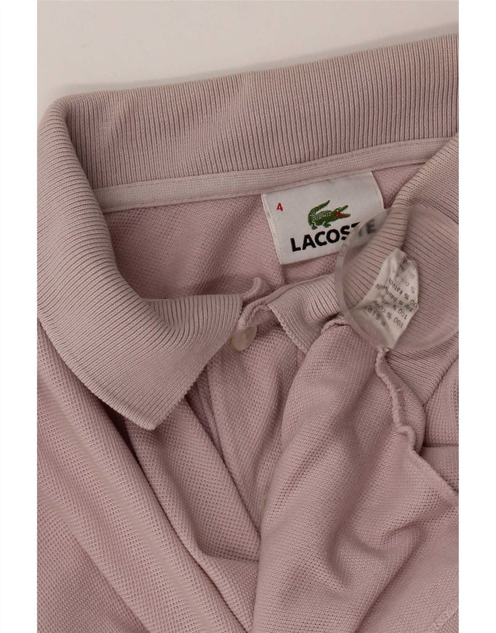 Męska koszulka polo Lacoste, rozmiar 4, średnia, różowa, bawełniana
