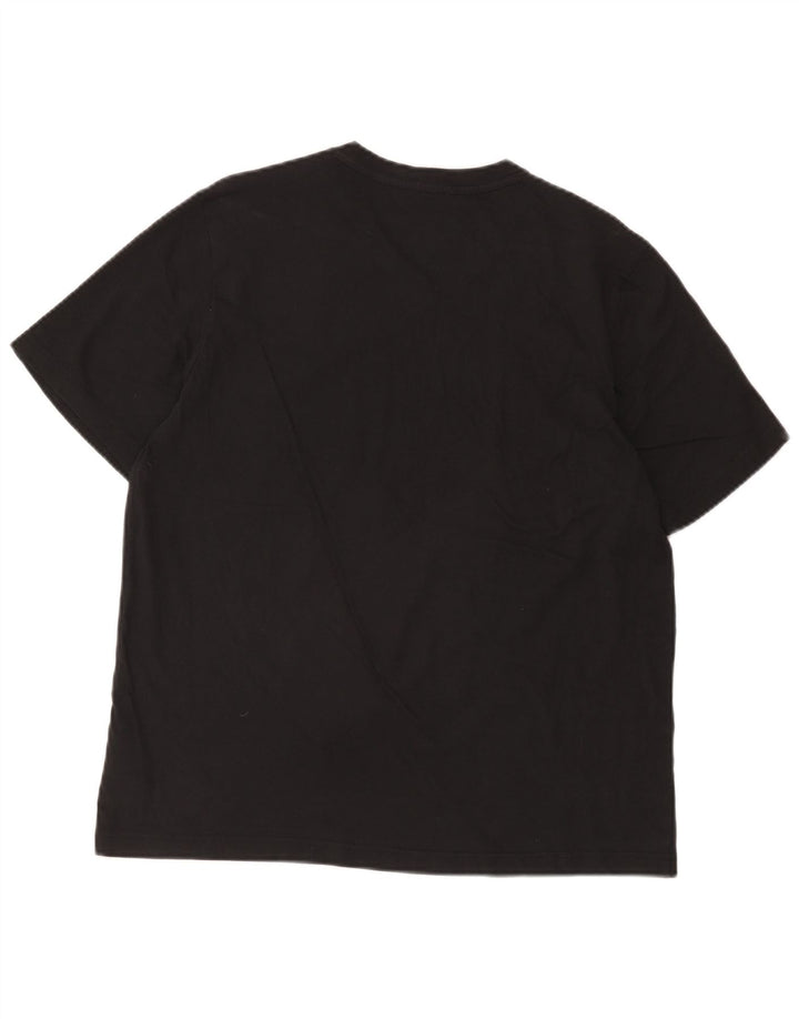 Adidas Męski T-shirt Top Duży Czarny Bawełniany