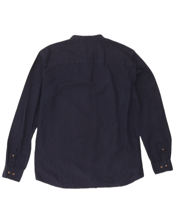 Męska koszula pulowerowa Jack & Jones o dopasowanym kroju, duża, granatowa, bawełniana