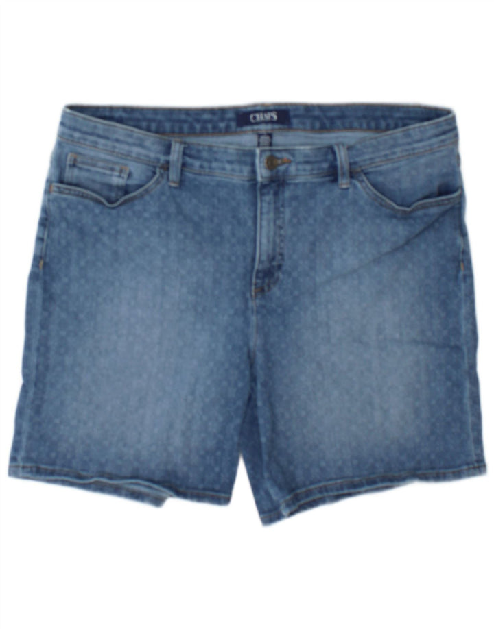 Damskie spodenki jeansowe Chaps US 14 XL W36 Niebieskie kropki, bawełniane