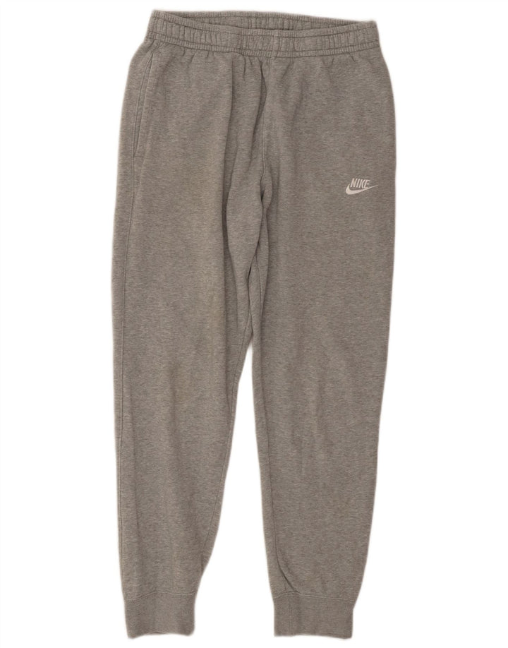 Męskie spodnie dresowe NIKE Joggery, średnioszare, bawełniane