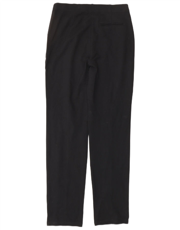 MARKS & SPENCER Womens Slim Chino Trousers UK 12 Medium W30 L31 Black