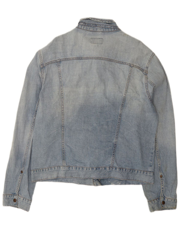 Męska kurtka dżinsowa Wrangler UK 44 2XL niebieska, bawełniana