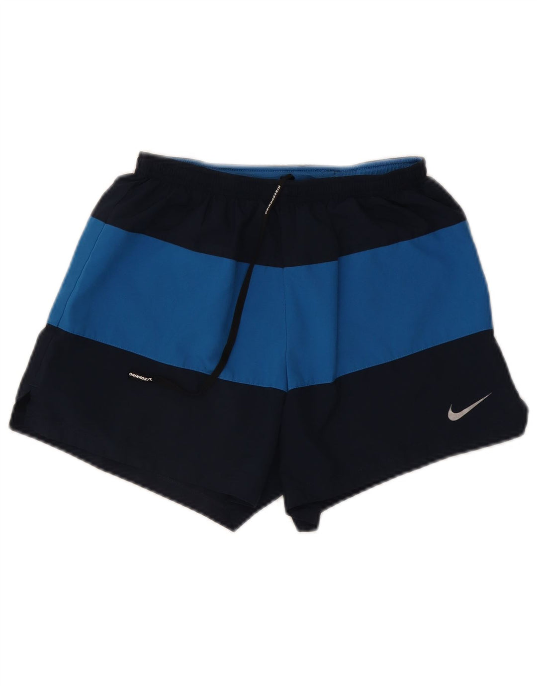 Męskie spodenki sportowe Nike Dri Fit, średni granatowy, poliester z blokami kolorów
