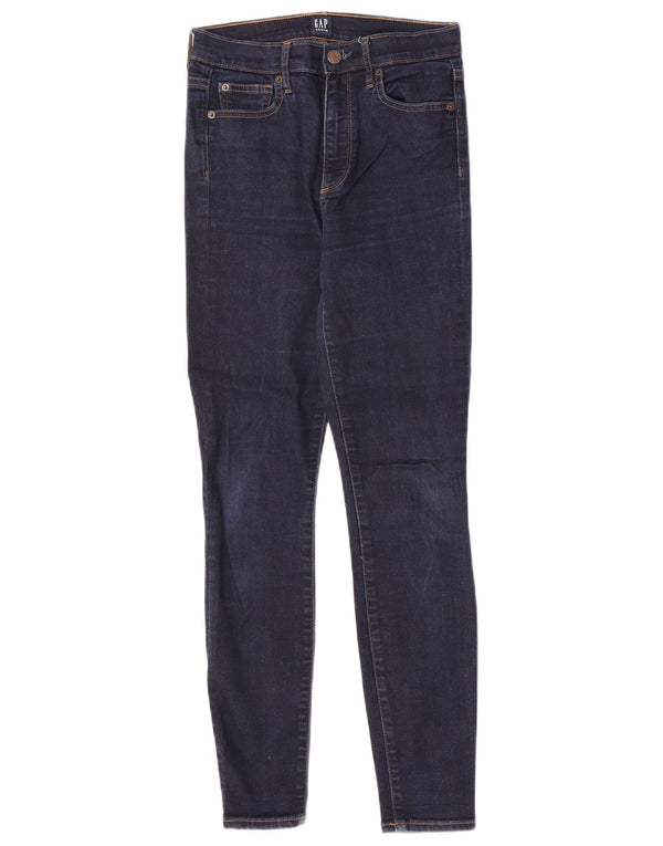 Damskie jeansy skinny Gap W26 L28 Granatowe, bawełniane