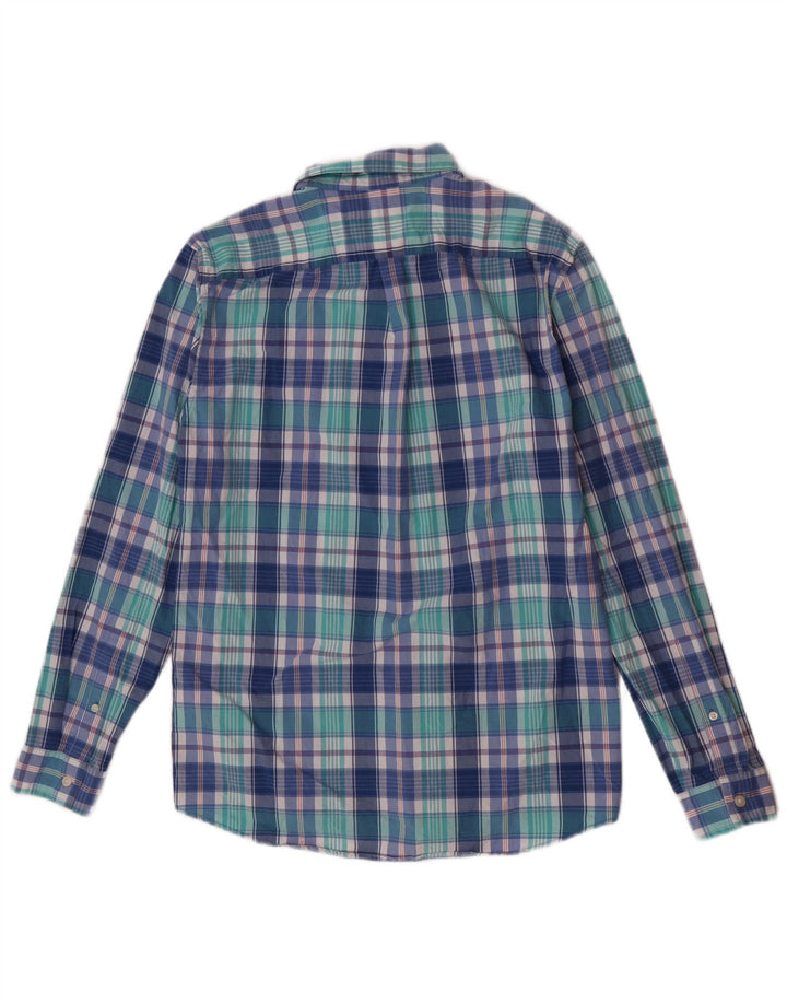 Koszula męska Jack Wills o klasycznym kroju, mała, niebieska, bawełniana krata