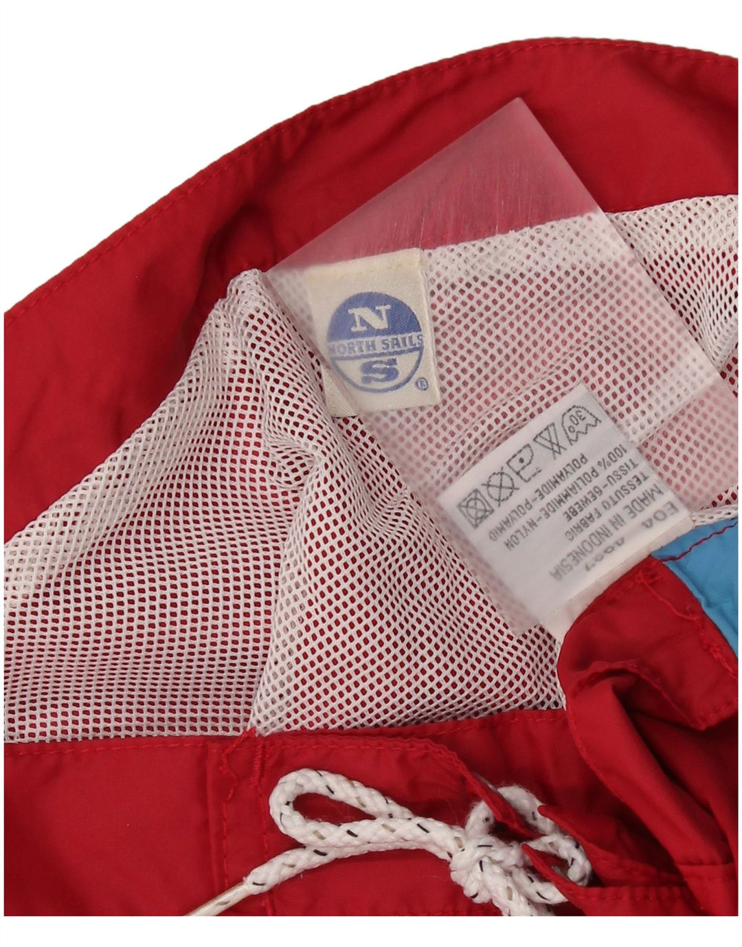 NORTH SAILS Mens Graphic Swimming Shorts Large  Red Colourblock Polyamide