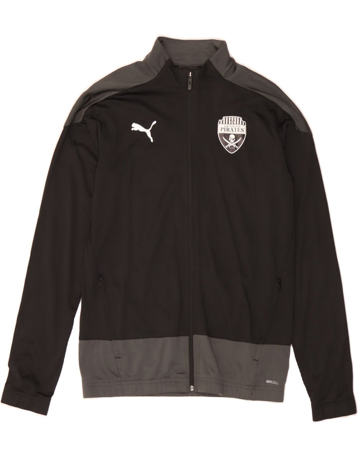 PUMA Mens Pirates Port Adelaide Tracksuit Top Jacket Medium Black Vintage Puma and Second-Hand Puma from Messina Hembry 