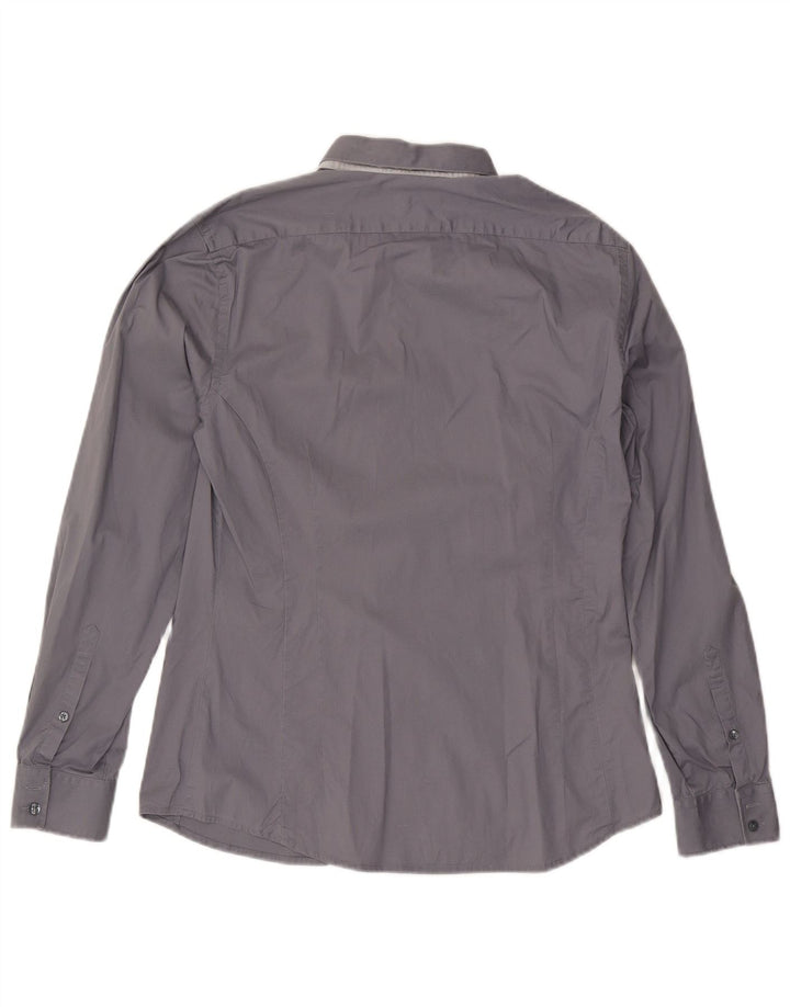 Koszula męska Jules Extra Slim Fit, rozmiar 41/42, duża, szara
