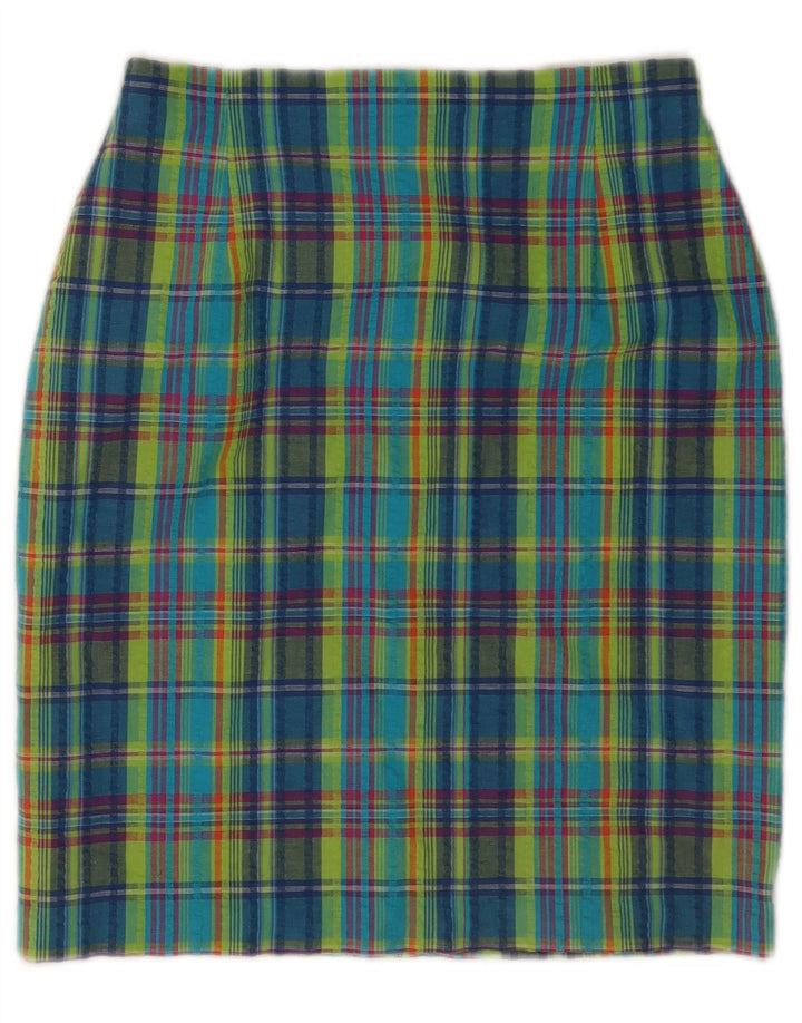 Marks & Spencer Damska spódnica ołówkowa UK 12 Medium W26 wielokolorowa kratka