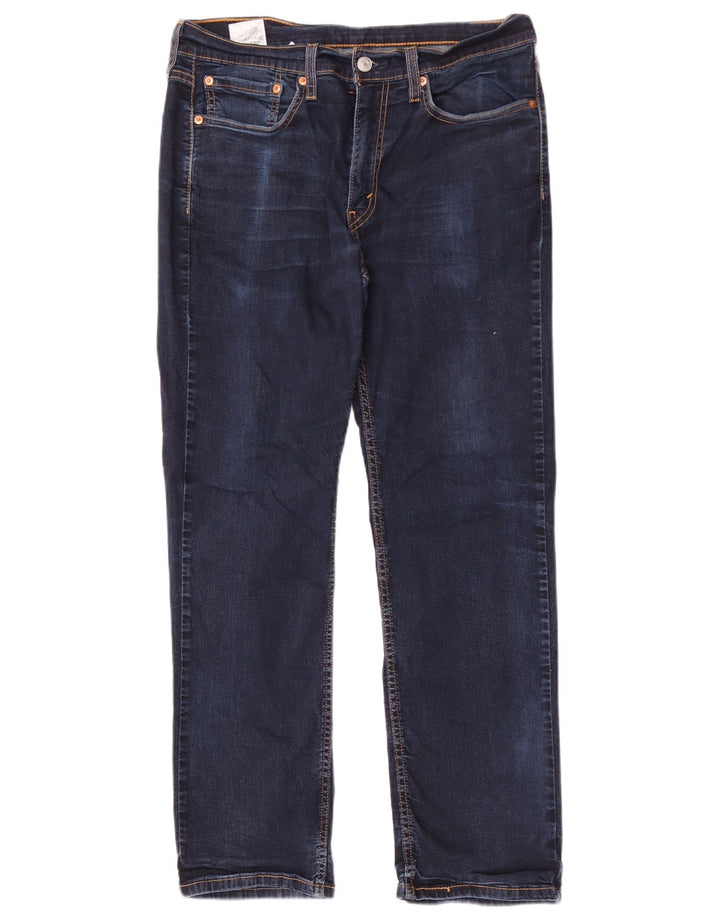Męskie dżinsy Levi's 514 Straight W32 L30 Granatowa bawełna