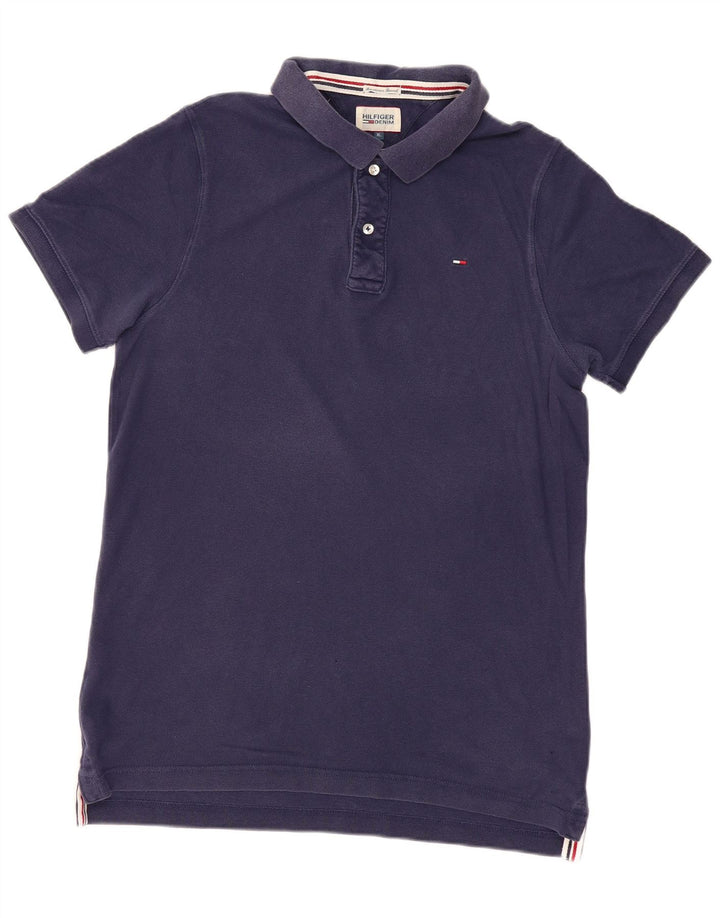 Męska koszulka polo TOMMY HILFIGER XL, granatowa, bawełniana