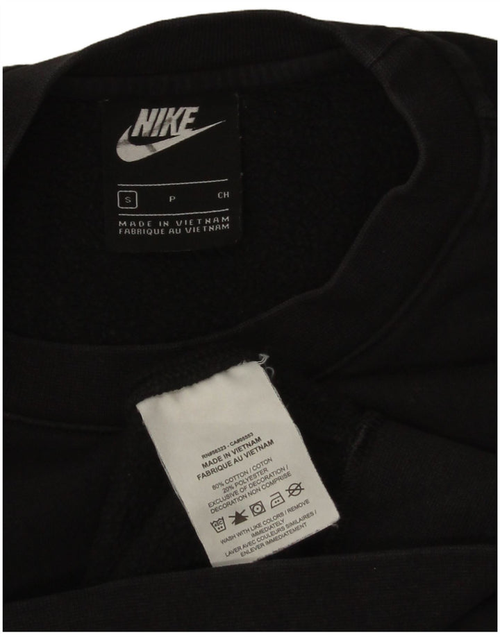 Męska bluza dresowa Nike o luźnym kroju, mała, czarna, bawełniana