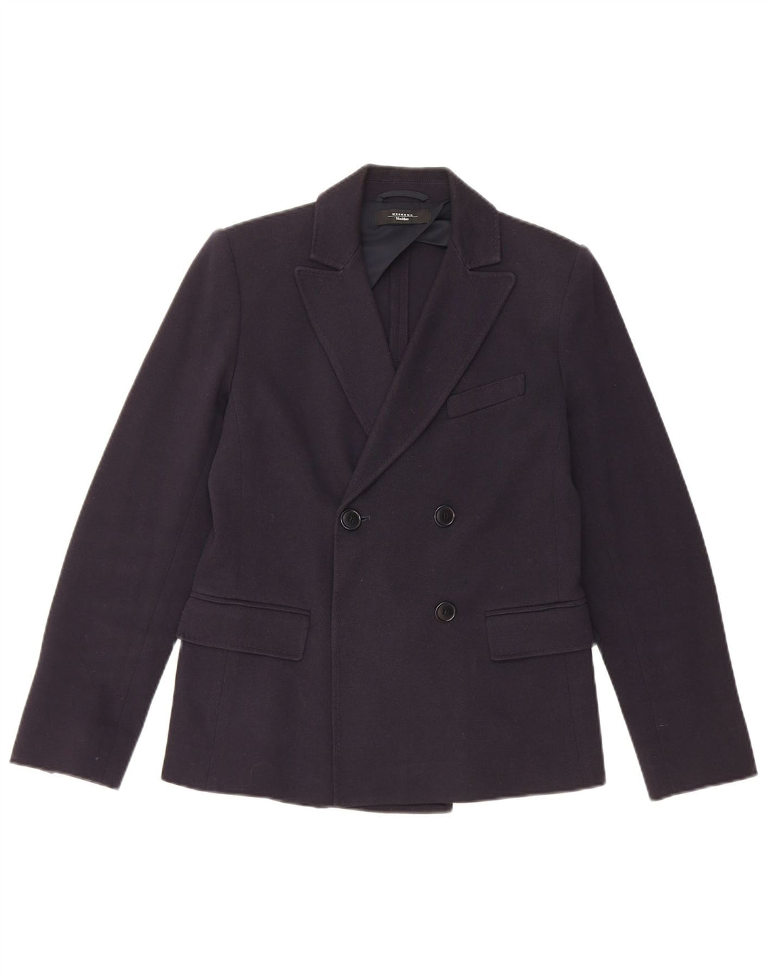 Damska marynarka Max Mara Weekend z podwójnymi piersiami, UK 10, mała, granatowa