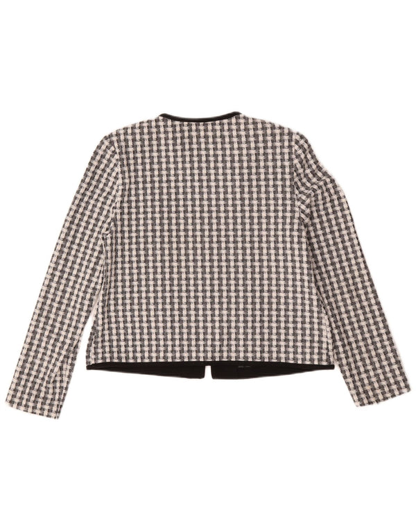 Marks & Spencer Bolero damskie UK 12, poliester w średnią czarną kratkę