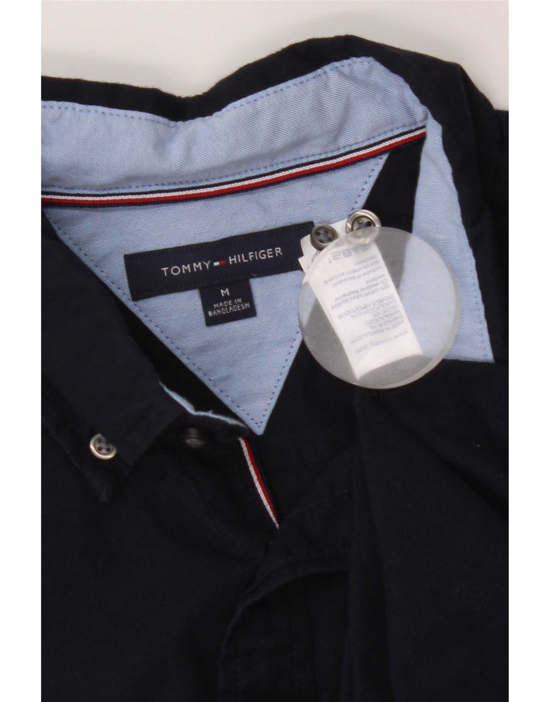 Koszula męska Tommy Hilfiger, średnia, granatowa, bawełniana