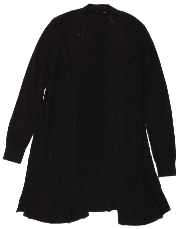 Marks & Spencer Damski sweter rozpinany o długim kroju, UK 14, średni czarny