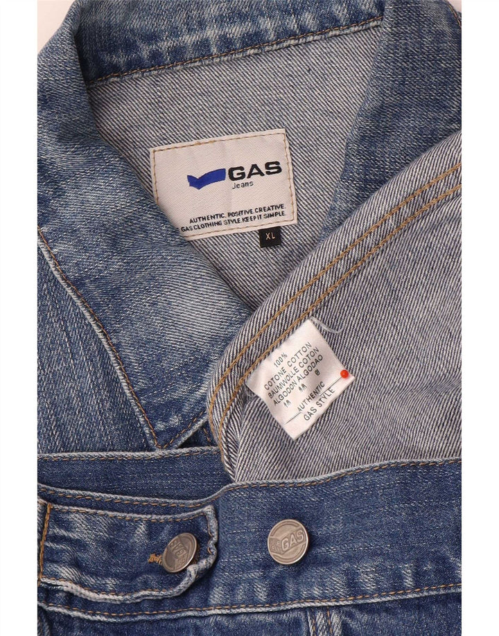 Męska kurtka dżinsowa Gas UK 42 XL, niebieska, bawełniana