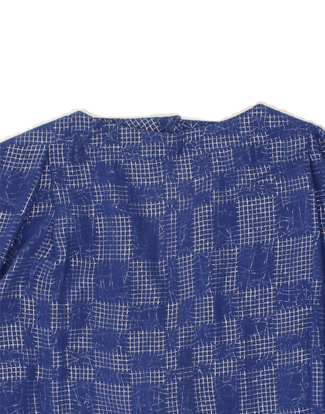VINTAGE Womens Long Sleeve Blouse Top EU 46 XL Blue Check Viscose | Vintage Vintage | Thrift | Second-Hand Vintage | Used Clothing | Messina Hembry 