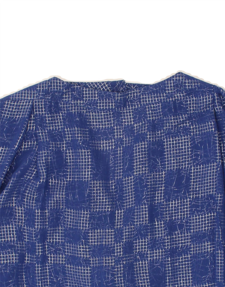 VINTAGE Womens Long Sleeve Blouse Top EU 46 XL Blue Check Viscose | Vintage Vintage | Thrift | Second-Hand Vintage | Used Clothing | Messina Hembry 