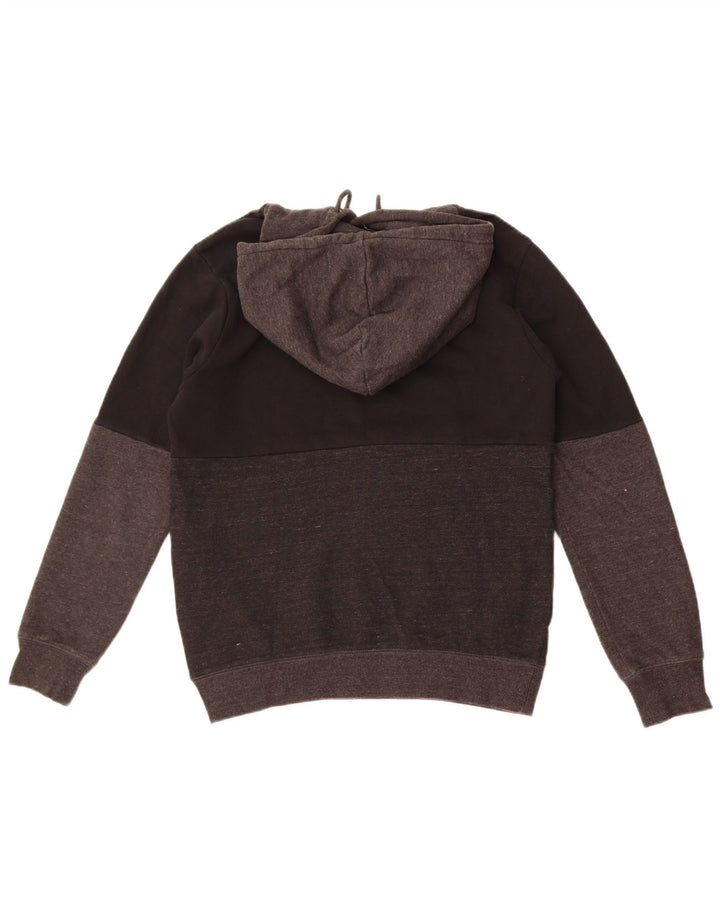 Męski sweter z kapturem Volcom, mały, czarny, bawełniany z blokami kolorów