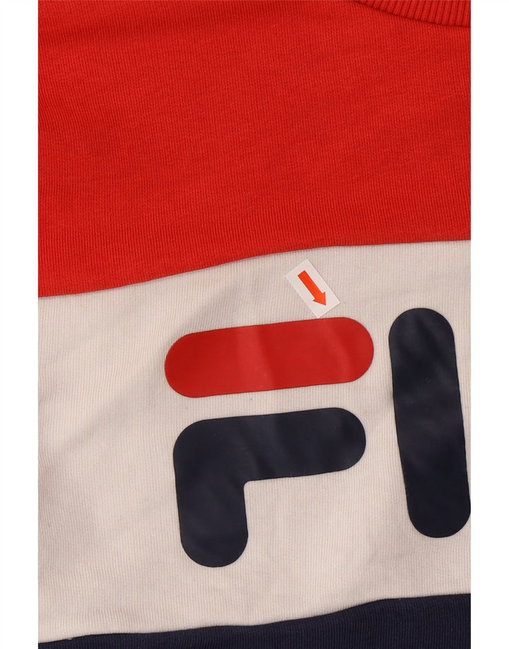 Damska bluza FILA z grafiką, UK 14, średni granat, blok kolorów