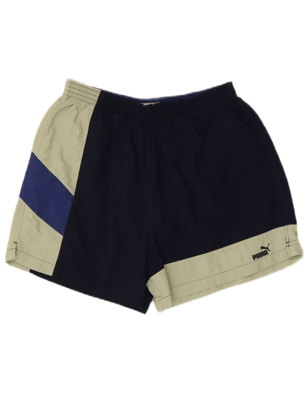 Męskie spodenki sportowe PUMA XL, granatowe, z blokami kolorów