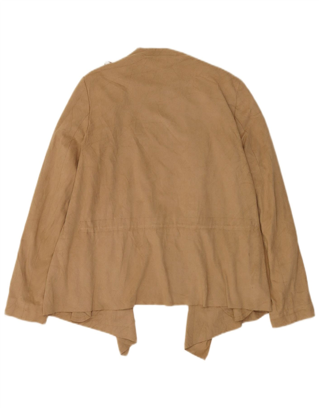 Damski sweter oversize z asymetrycznym kardiganem Zara UK 10 Small Beige