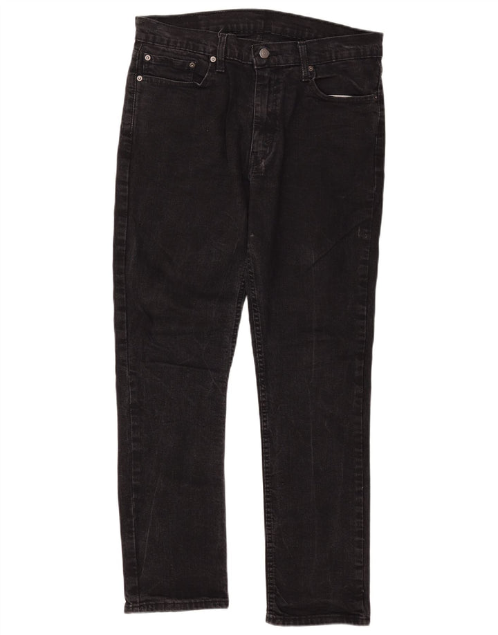 Męskie jeansy Levi's 511 Slim W36 L32 Czarna bawełna