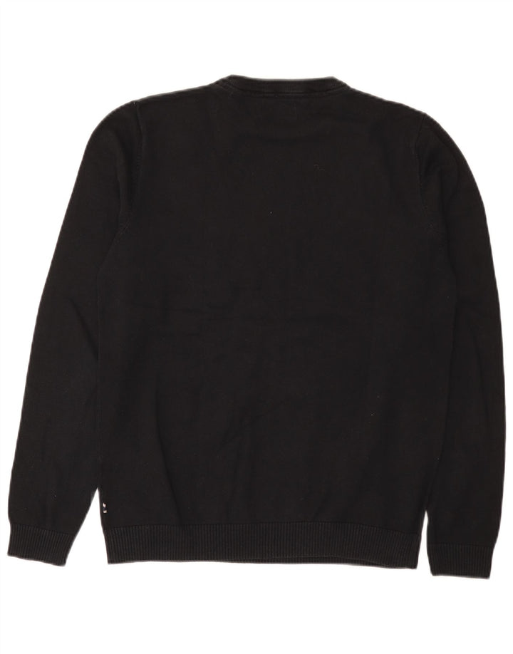 Męski sweter z okrągłym dekoltem Jack & Jones, mały, granatowy