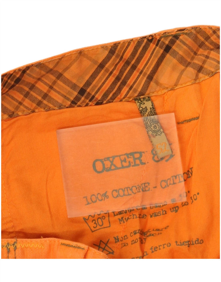 Męskie spodenki cargo OXER IT 52 XL W36 Pomarańczowa bawełna