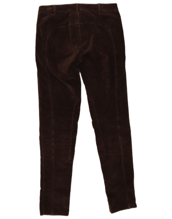 Spodnie damskie Zara Slim Velvet na co dzień EU 36 XS W26 L28 Brązowa bawełna