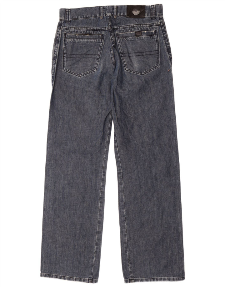 Męskie proste dżinsy Trussardi IT 48 Medium W32 L34 Niebieska bawełna
