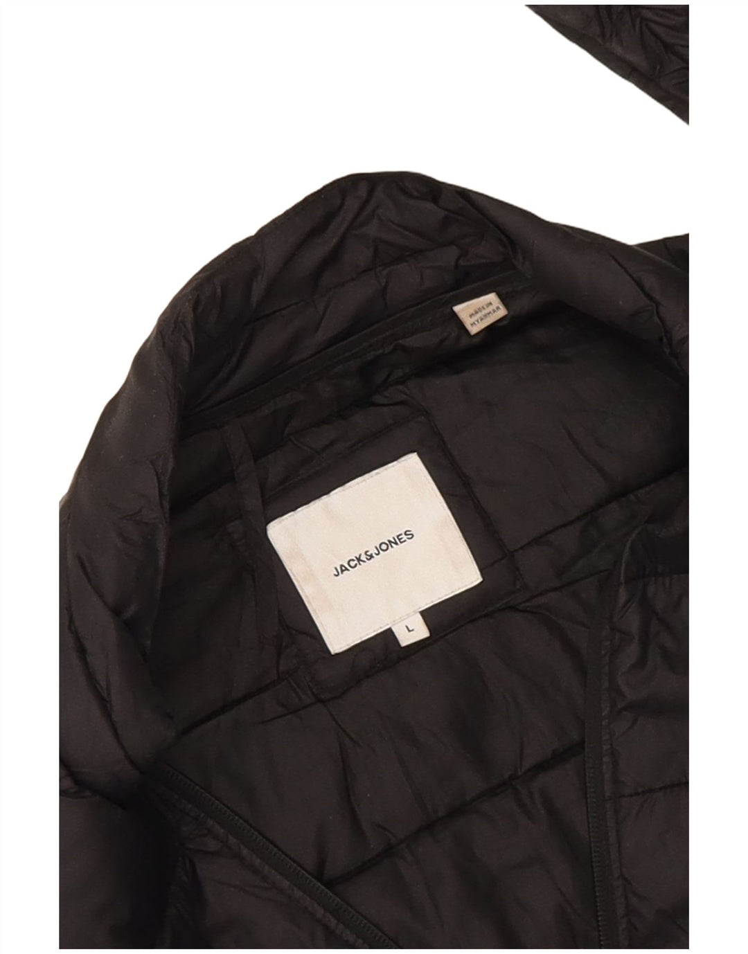 Męska ocieplana kurtka Jack & Jones UK 40, duża, czarna