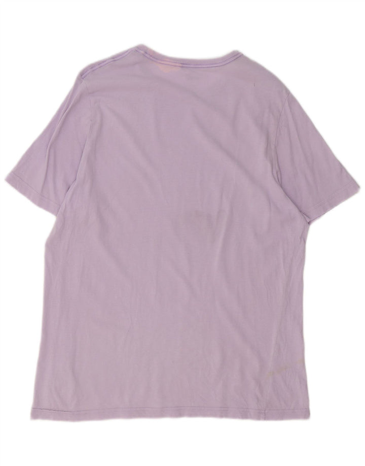 Męska koszulka Puma Top, duża, fioletowa, bawełniana