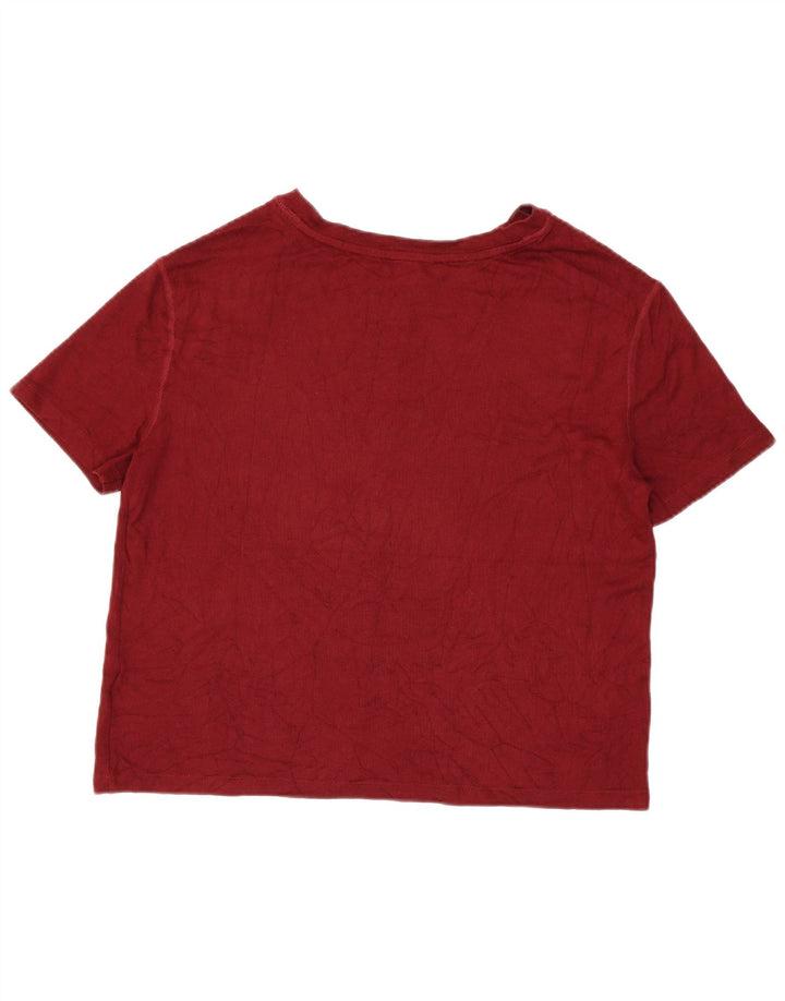 T-shirt damski Marks & Spencer Top UK 14 Średni bordowy wiskoza