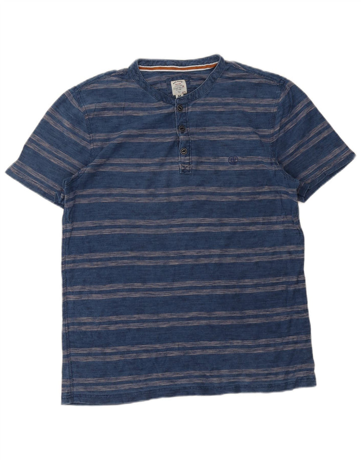 T-shirt męski Fat Face, średni, granatowy w paski