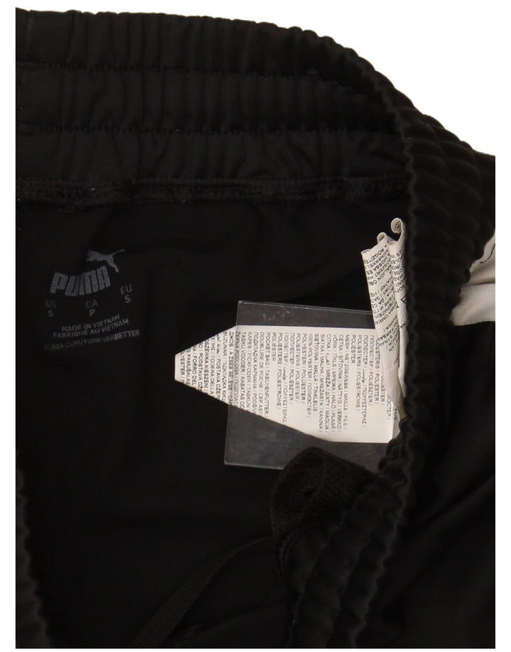PUMA Mens Tracksuit Trousers Small Black Colourblock Polyester