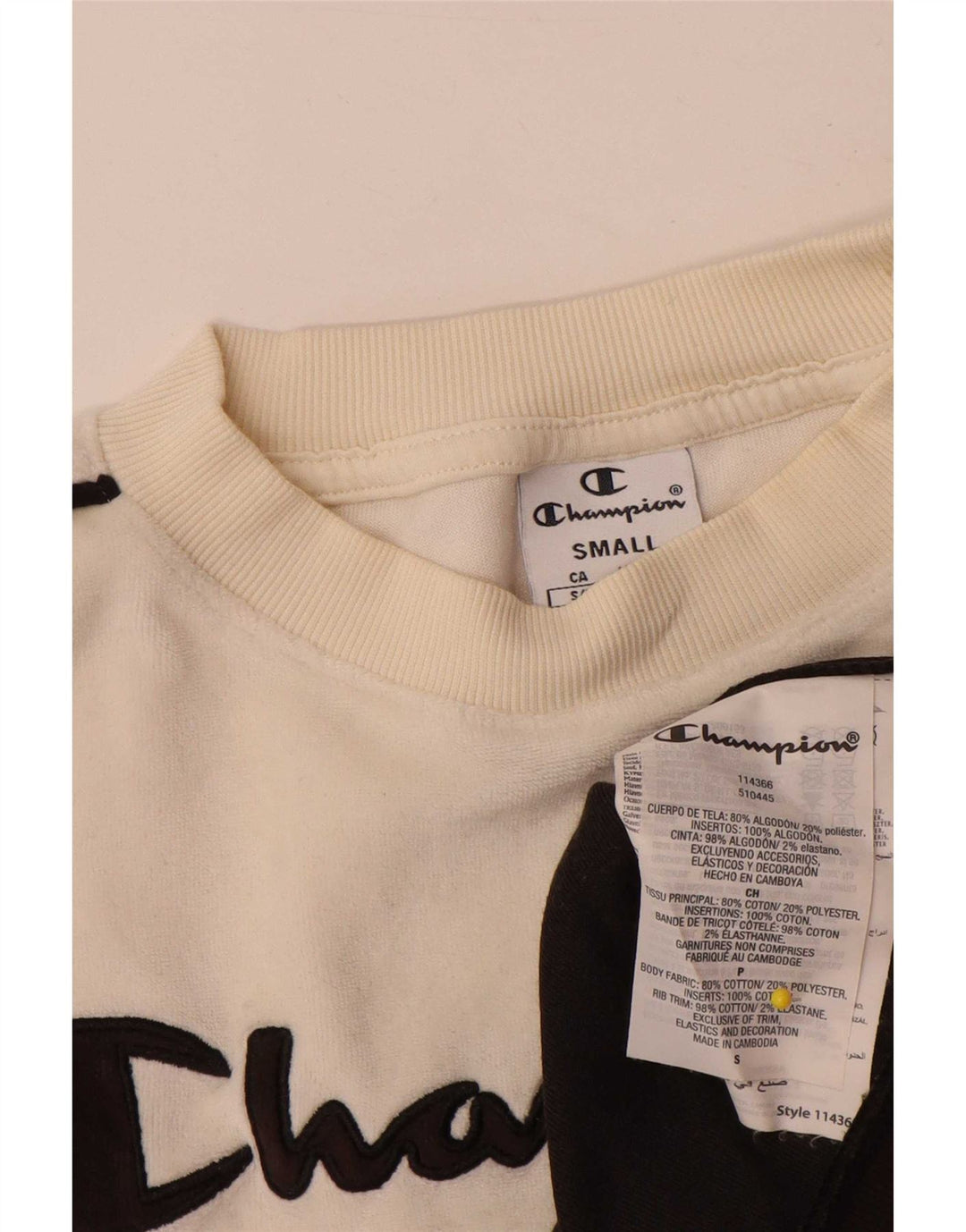 Damska bluza Champion Oversize Graphic Jumper UK 10 Small Black