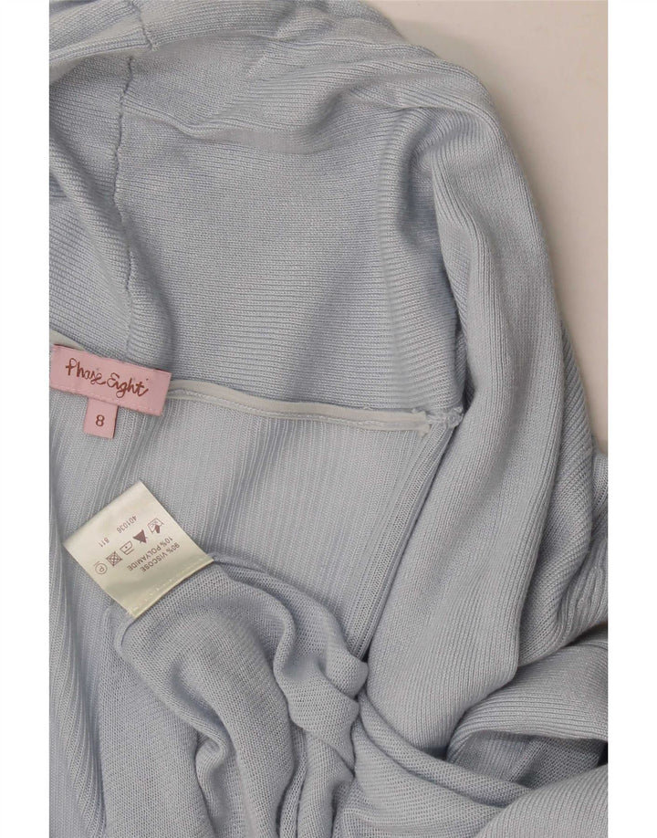 Damski sweter rozpinany o długim kroju Phase Eight UK 8 Small Blue Viscose